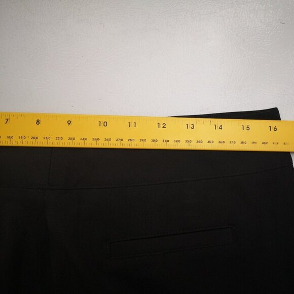 Nine West Ladies Size 10 Black Straight Leg Zipper & 2 Clasp Closure Dress Pants - Picture 12 of 14